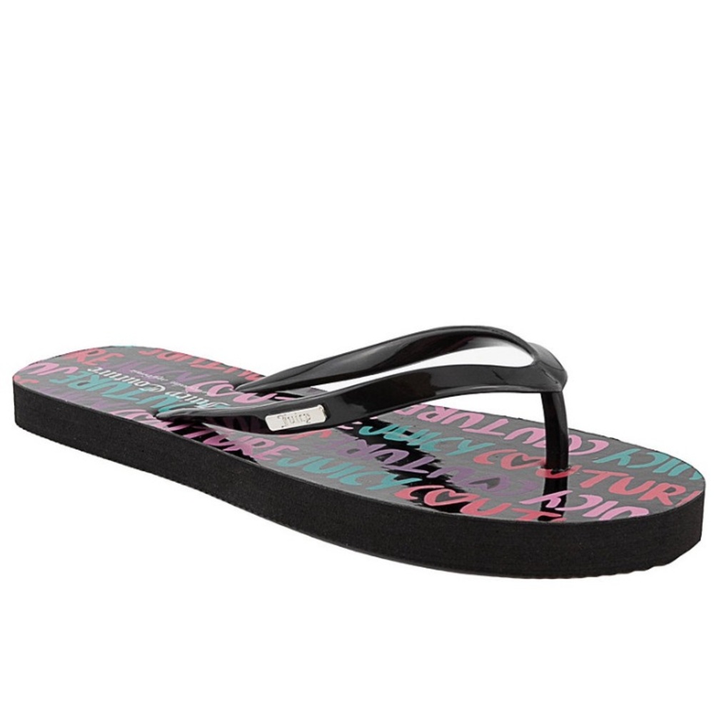 Juicy Couture Womens Zamia Flip Flops
